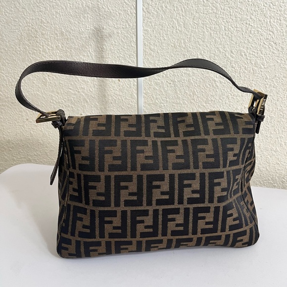 Fendi  Zucca Mama Baguette Shoulder Bag with Gold Buckle - Picture 11 of 16